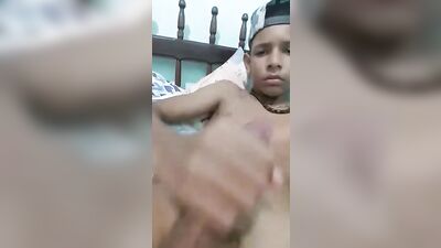 Latino Twink Huge Cock Fun: Foot Fetish Solo and Handjob Porn!