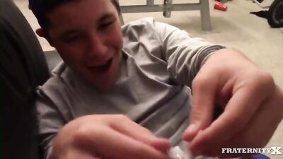Gay Frat Porn: Boys Used in Bareback Group Sex
