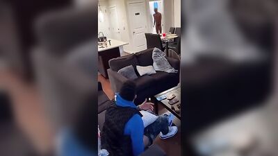 Jerking off with my Roomie - Gay Porn Threesome