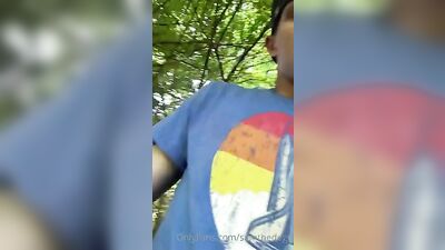 Blonde Hottie Strips Outside for Hard Cock and Solo Fun!