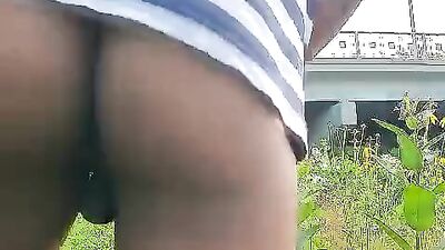 Caught in the Act: Black Amateur Public Sex on Bridge!