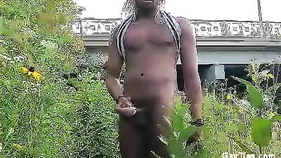 Caught in the Act: Black Amateur Public Sex on Bridge!