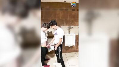 Got Caught In Public Toilet - Twinks Action Bareback Public Outside Web-Cam