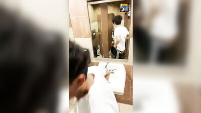Got Caught In Public Toilet - Twinks Action Bareback Public Outside Web-Cam