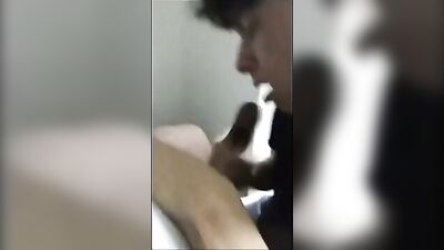 White Twink Blows BBC! - Amateur Interracial Oral