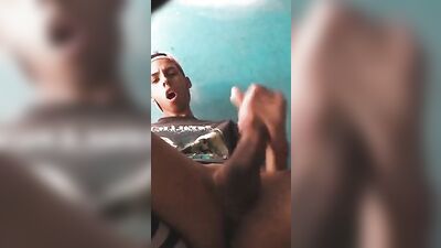 [Twit] [700] Latino Teen with a fountain of sperm