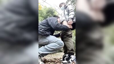 Public Outside BJ Boys - Blowjobs in the Park Porn