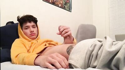 Young Hoody Twink: Exciting Bedroom Antics!