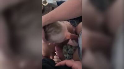 Czech Blonde Lustfully Devours Two Big Cocks