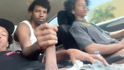 Bro wanted a ride but ain’t have no gas money so I told him stroke my shi for the free ride - A Gay Porn Classic Rebooted!