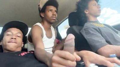 Bro wanted a ride but ain’t have no gas money so I told him stroke my shi for the free ride - A Gay Porn Classic Rebooted!