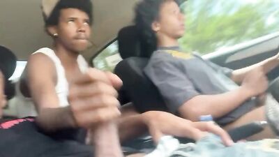 Bro wanted a ride but ain’t have no gas money so I told him stroke my shi for the free ride - A Gay Porn Classic Rebooted!