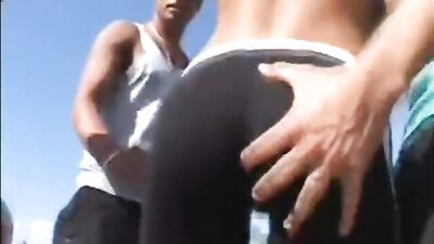Bisexual Gangbangs Best Scene: Latino Bareback Oral Bisexual Group Cum Shots Outside Public
