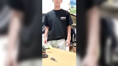 Asian Boy Exposes His Hard Cock for Pure Satisfaction!