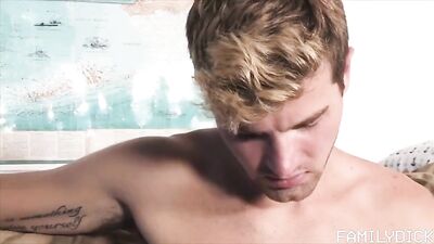 Step Up - Sons Bareback Threesome With Dad!