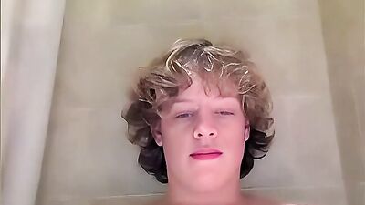 Webcam Ginger with Curly Hair: AI Enhanced HD Cumshot!