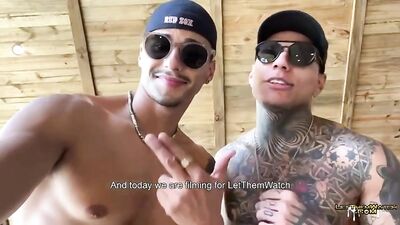 Three Hunky Guys in Hot Gay Porn Action!