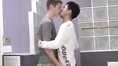 Exploring Bodies in the Bathroom: Asian and White Lads Unite for Hot Action Cum Shots!