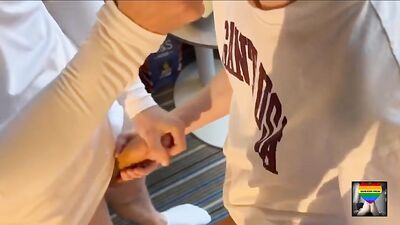 Two Cocks 4 One Cutie: Twinks Bareback Action Group Sex Web-Cam Cum Shots!