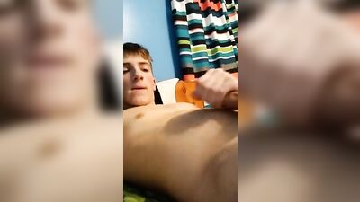 Boy Masturbating in Bed - Gay Porn Explosion!