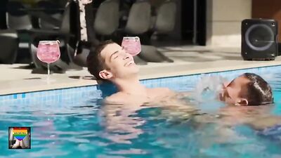 Twinks Take Over The Pool! - Gay Porn Video