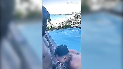 Outdoor Oral Interracial Bareback Public Pool Fuckers!