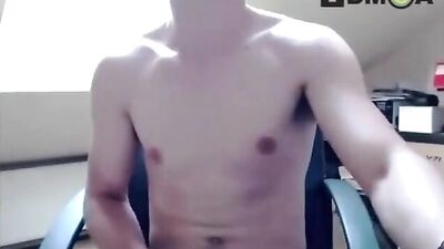 Cumming on the Couch: A Muscle Boys Selfie Cam Solo!