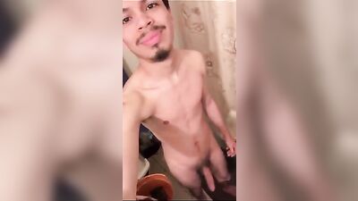 Teen Pubes Cum Show: Hairy Legs Butthole Solo