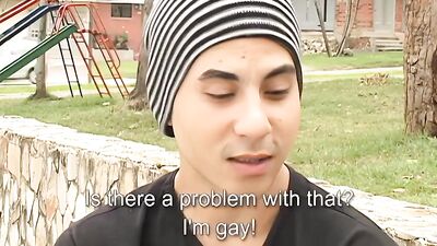 Young Latino Gay Pride: Proving His Manhood With Cum Shots!