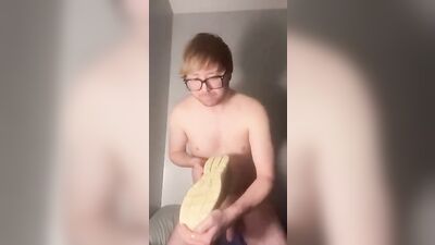 Kinkkyboi93 Kinky boi Scott licking his cum - Gay Porn Solo Fetish Shoes fag!