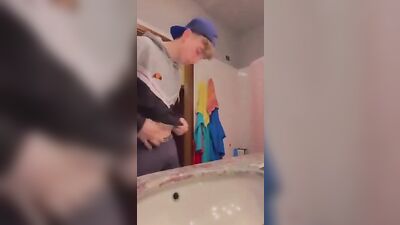 Young Clayton from Charlotte Cumming - Next-Door Hunk Exposes His Big Cock in Solo Cumshot!