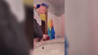 Young Clayton from Charlotte Cumming - Next-Door Hunk Exposes His Big Cock in Solo Cumshot!