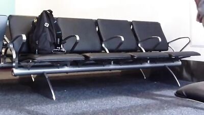 Grays Risky Airport Cocktail: One-Handed Solo Web-Cam Show!