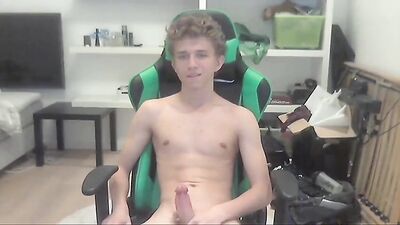 Curly Blonds Wanking Adventure - Big Cock Solos and Cum Shots