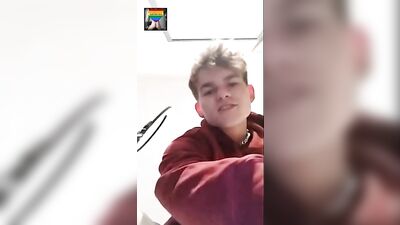 German Twink Web Cam Cumshot - Solo Sex