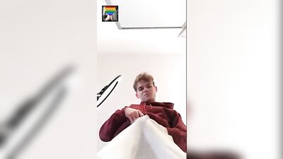 German Twink Web Cam Cumshot - Solo Sex
