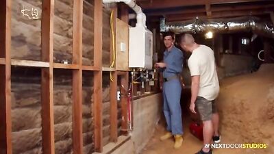 The Toolmans Big Cocks: Interracial Fun with Muscle Boys