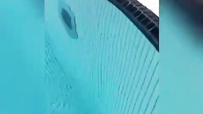 German Risky Public Pool Playtime: Cum Shots Galore!