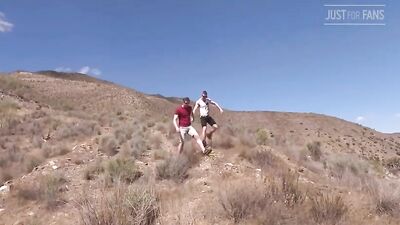 Outdoor Frat Bareback Fun - Hard Cocks and Cum Shots