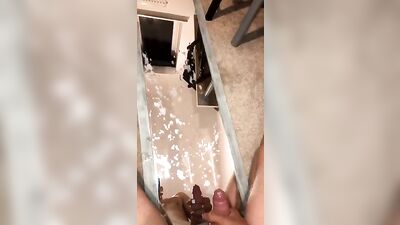 Golden Cumshot on Twink Mirror: Teen Boys Ultimate Gay Porn Experience