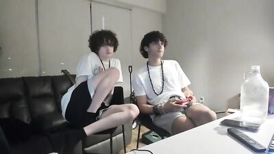 BASHFUL CUZIN PLAYS WITH HIS BUDDIES: A SWEET GAY ROMP!