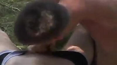 Outdoor Love Affair: Bareback Action with Cum Shots and Oral!