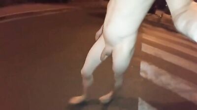 Outdoor Risky Nude Amateur Public Stroll