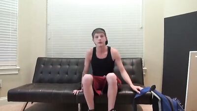 Young Auditioning Lad Gets Fucked and Cums in Gay Porn Videos