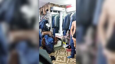 Daddys Public Fitting: Hot & Spontaneous Action in the Open Air!