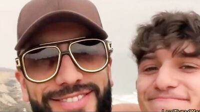 Bareback Beach Bonanza: Cum on the Sand with Latino Twink!