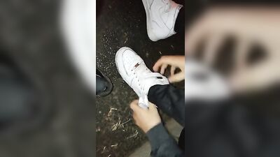 Golden Showers - Boy Pissing in his Sneakers Returns!