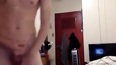 Cute Blonde Guy Gets Cocky with Muscle Buddies!