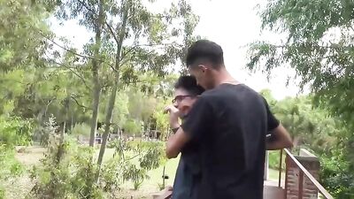 Park Sex Gets Rough Again: Latino Frat Guys in Action!