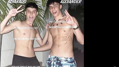 Sweaty Latino Boys Fighting and Cumming: Young Gay and Straight Models Punching in PassionBoys Studio!